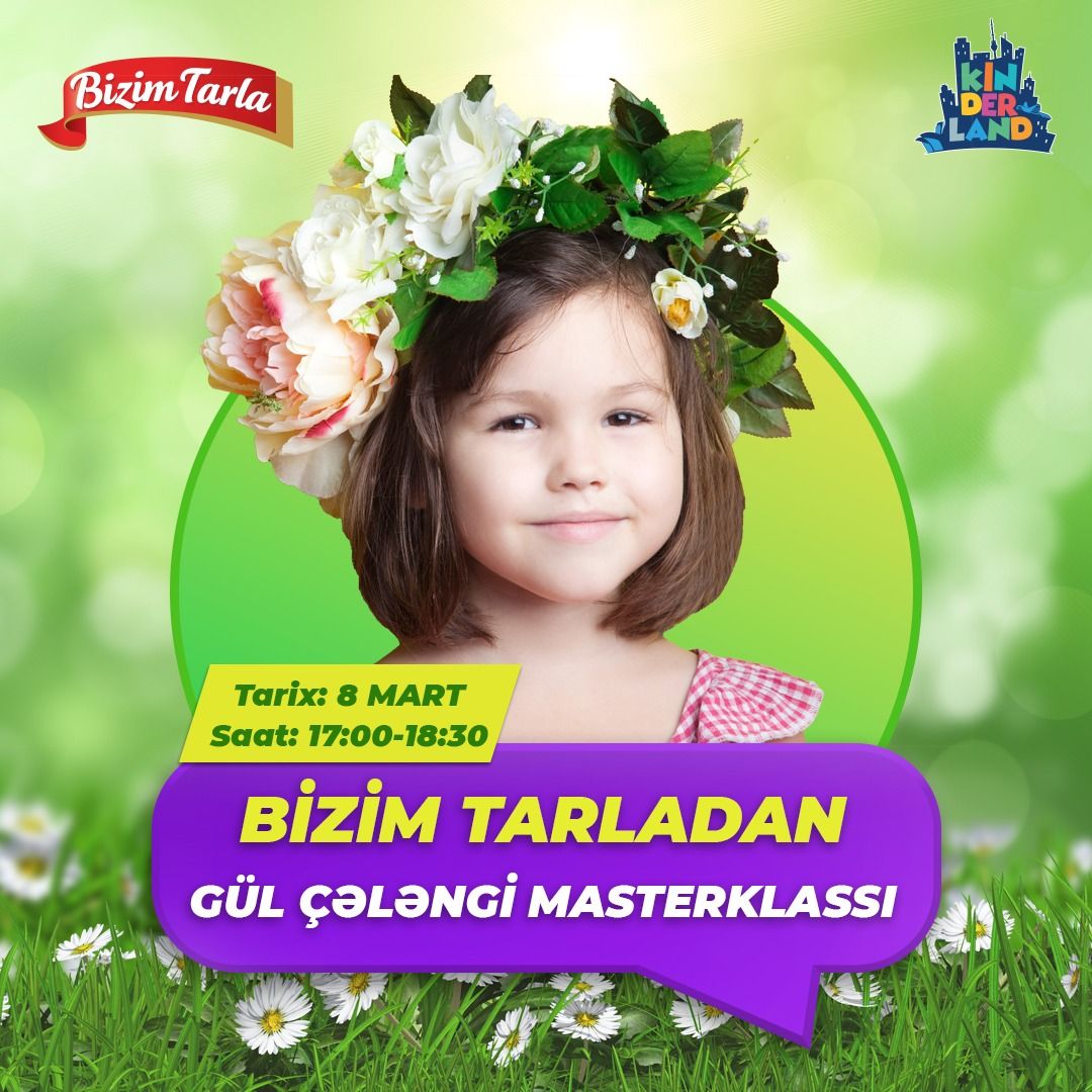 Bizim Tarladan “Gül Çələngi masterklassı”